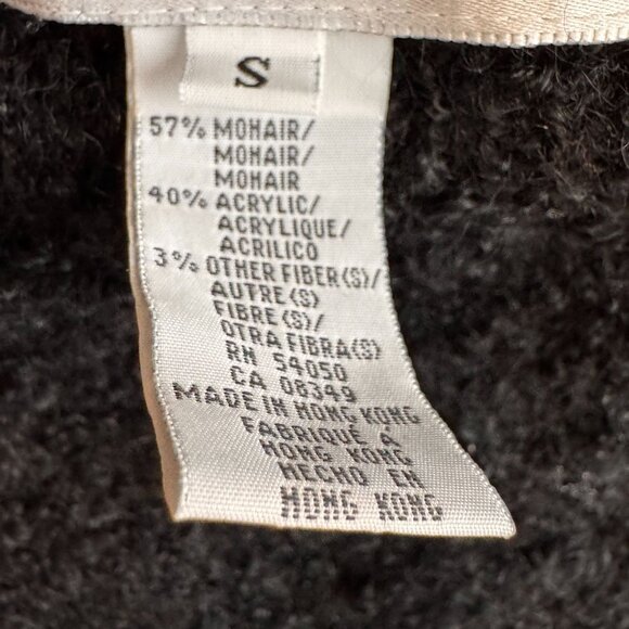 2/$18 SALE! Jones Boucle Sweater Womens S Mohair Blend Textured Oversized Long - Picture 3 of 7